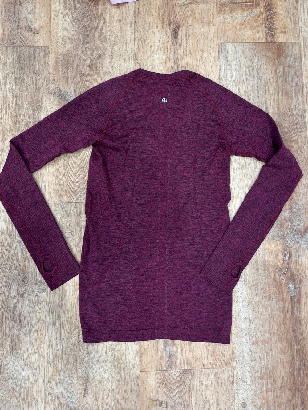 lululemon athletica Women's Long-Sleeve Maroon Heather Performance Top